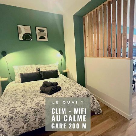 Le Quai 1 - Spacieux Studio Neuf Calme - Clim - Wifi - Gare A 200M 阿让 外观 照片